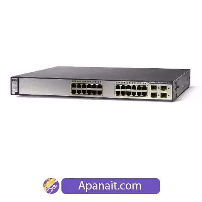 سوئیچ شبکه مدیریتی سیسکو 24 پورت WS-C3750G-24PS-S