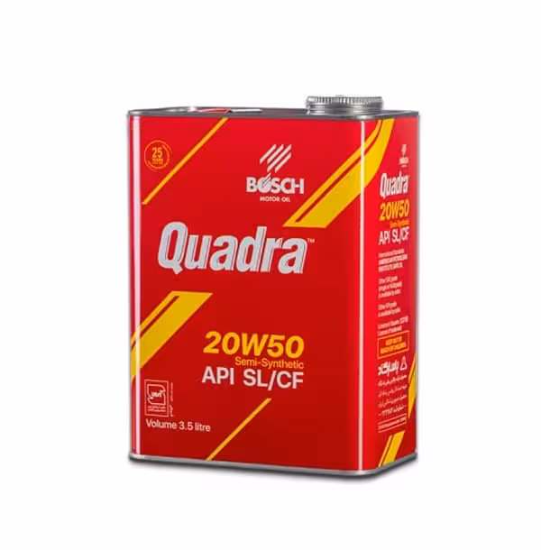 روغن موتور بوش کوادرا 20W50 SL سه و نیم لیتری