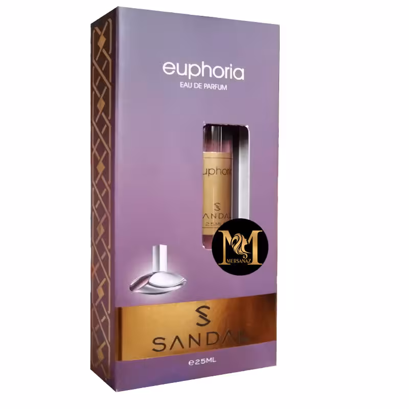 عطر جیبی زنانه صندل مدل ایفوریا حجم 25 میلی لیتر