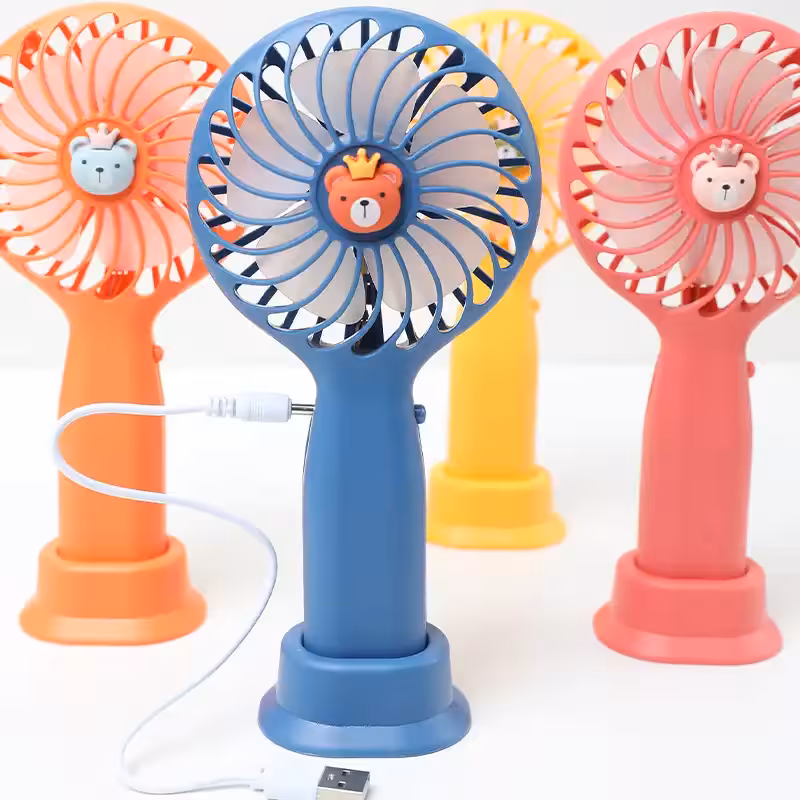 پنکه شارژی دستی مدل خرسی