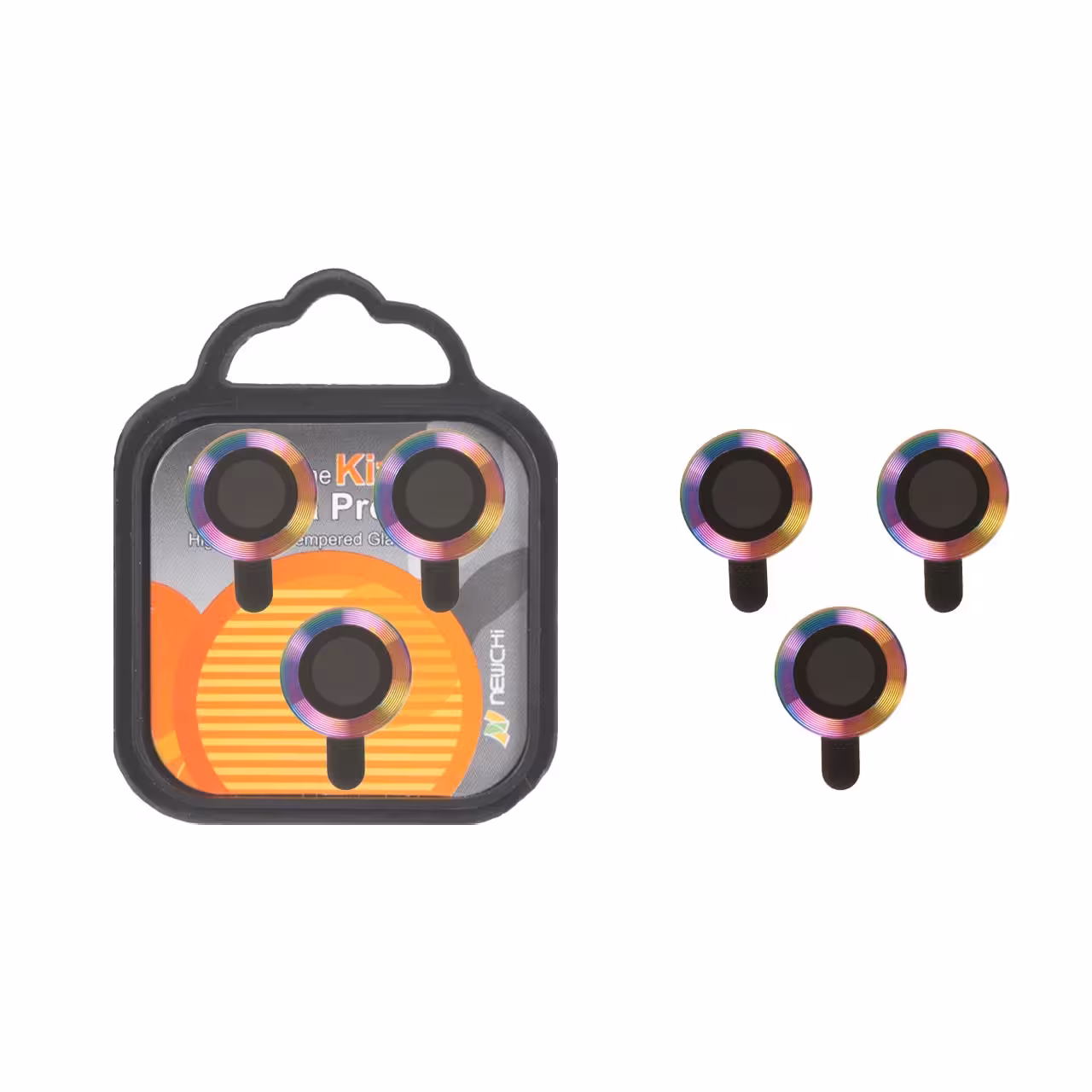 محافظ لنز رینگی اورجینال Kizashi مدل Apple iPhone 11 / iPhone 11 Pro / iPhone 11 Pro Max / iPhone 12 / iPhone 12 Pro / iPhone 12 Mini - هفت رنگ - MPS