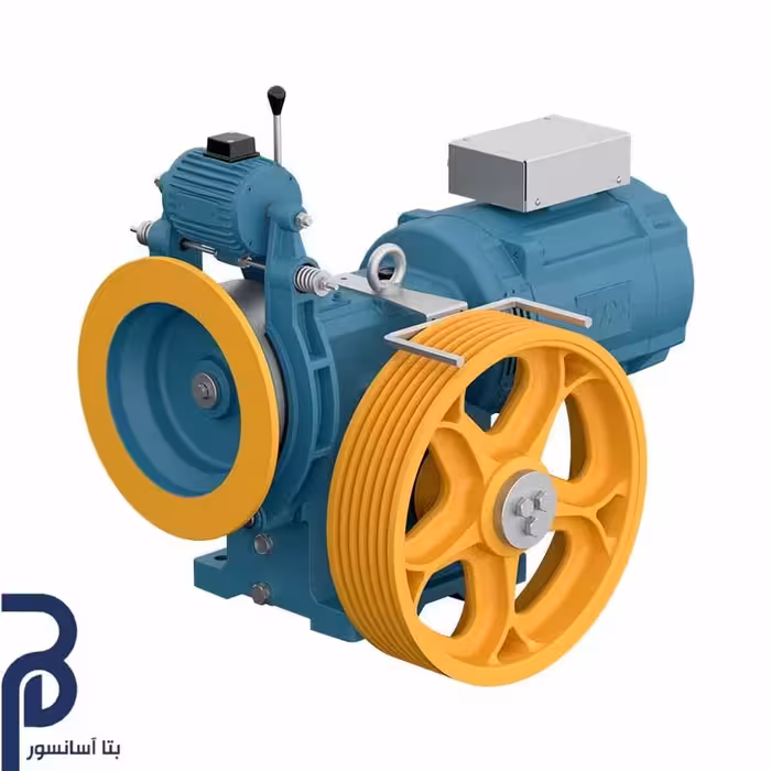 موتور گیربکس آسانسور بهران BL260  تک سرعته (3VF)- توان 7.3KW و سرعت 1.6m/s