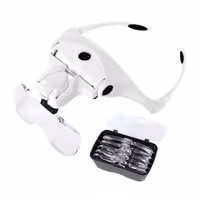 ذره بین پیشانی 5 لنز چراغدار شارژی مدل 9892B2C