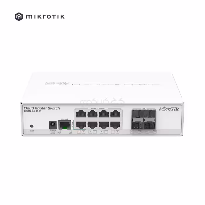 سوئیچ روتر 8 پورت میکروتیک مدل Mikrotik CRS112-8G-4S-IN