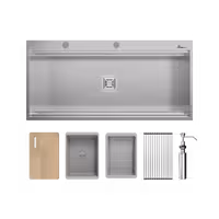 سینک ظرفشویی تک لگن توکار  کد BS-774-V2 بیمکث