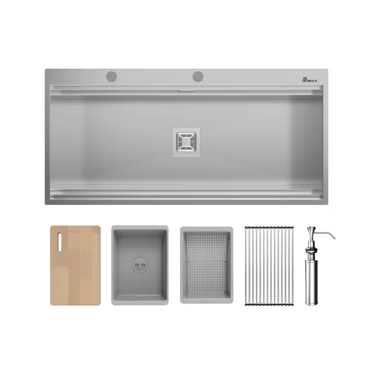 سینک ظرفشویی تک لگن توکار  کد BS-774-V2 بیمکث