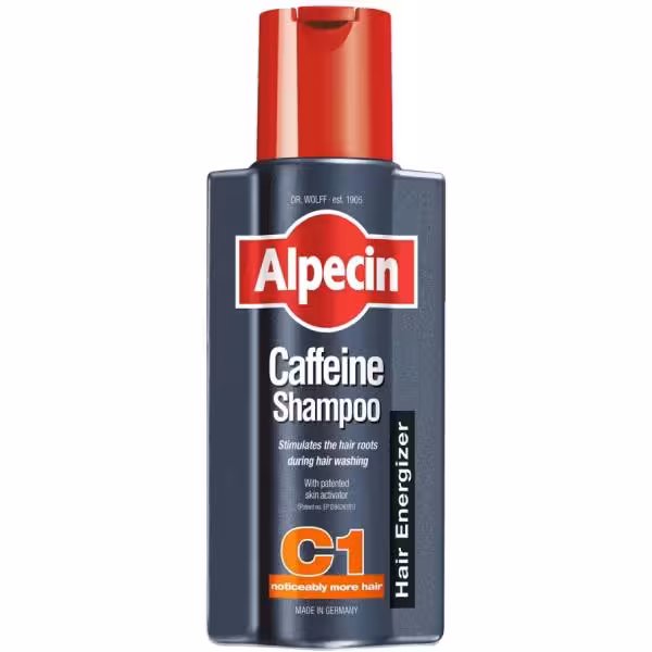 شامپو آلپسین اصل آلمان مدل کافئین ضد ریزش تقویتی Alpecin C1 made in germany