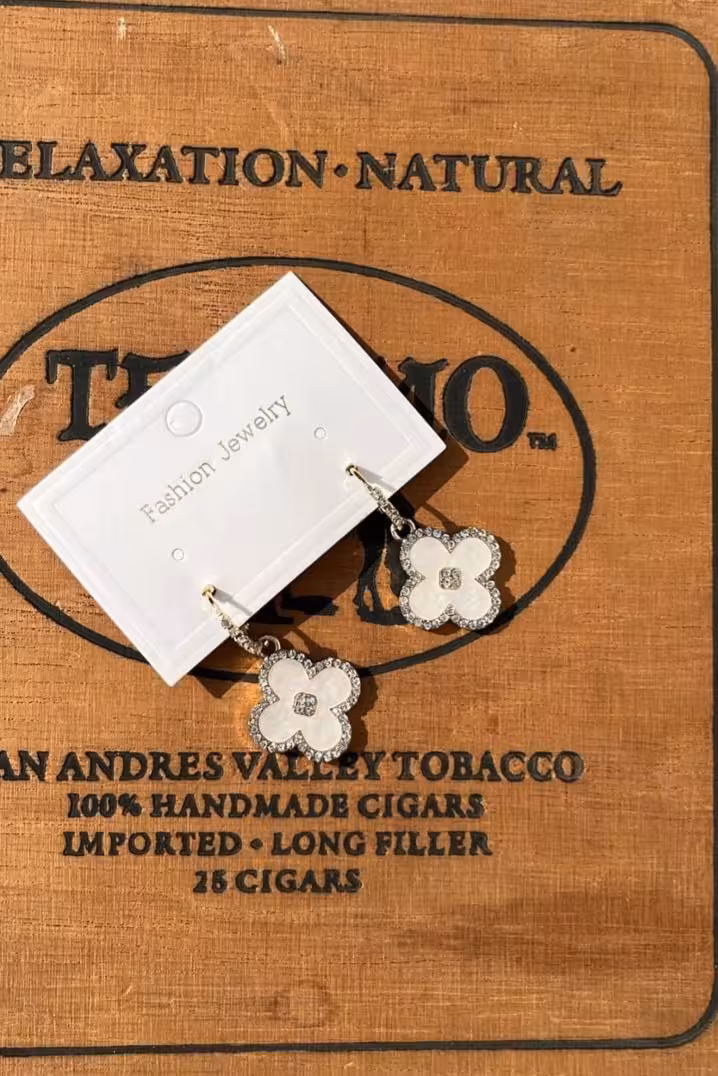 گوشواره زنانه دخترانه مجلسب ونکلیف نگیندار استیل صدفی