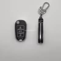 کاور ریموت پژو 2008 تاشو طرح چرم با بند ست