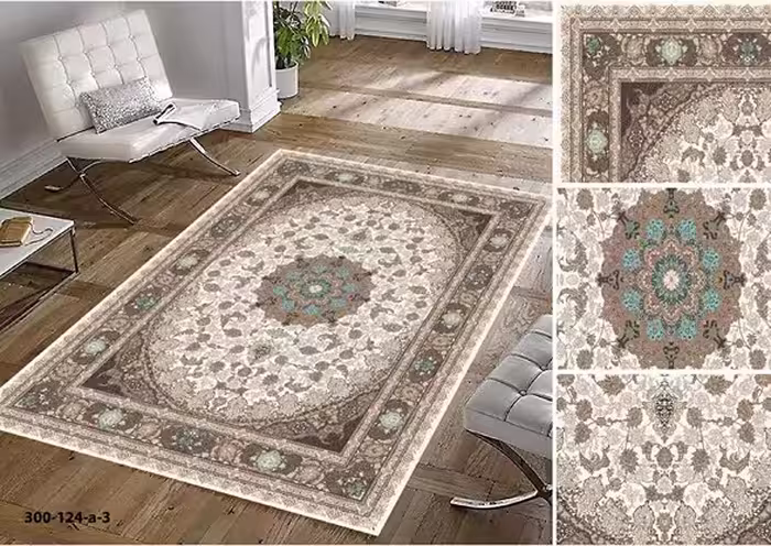 روفرشی کشدار مخمل شانل ترک(کشدوزی شده)-کد طرح 607