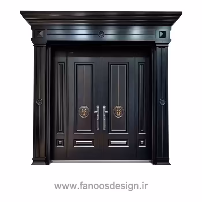درب ورودی دو لنگه سلطنتی مدل عقاب طلایی کد 30356