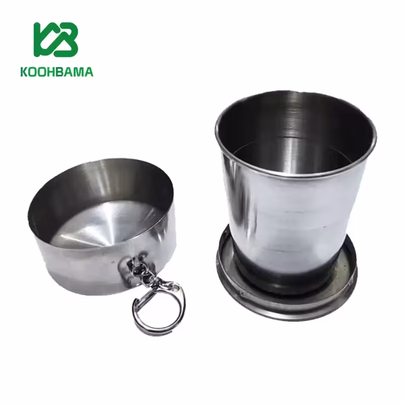 لیوان تاشو استیل سایز کوچک