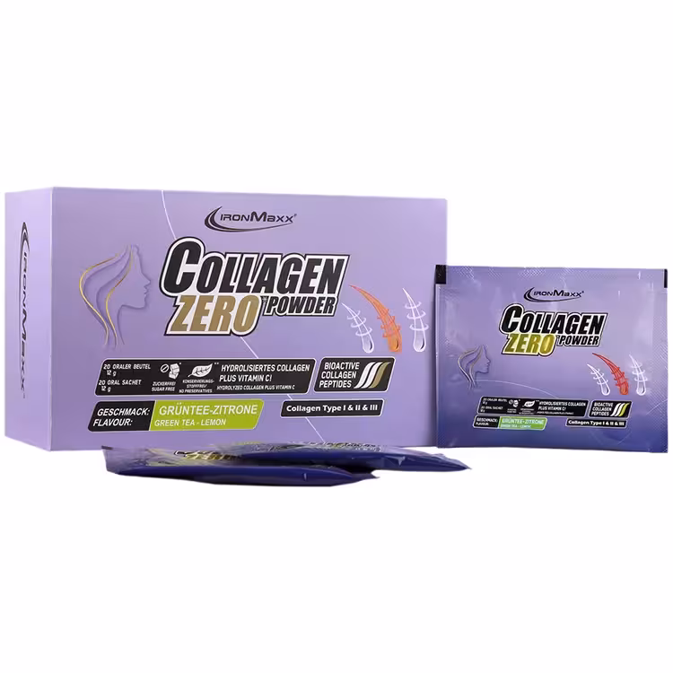 کلاژن زیرو آیرون مکس 20 ساشه (با طعم لیمو و چای سبز)