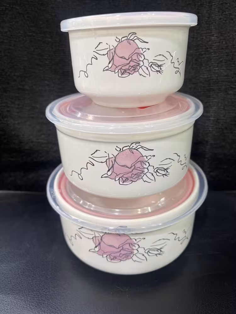 ظرف نگهدارنده مدل سرامیکی مجموعه 3عددی کد 439