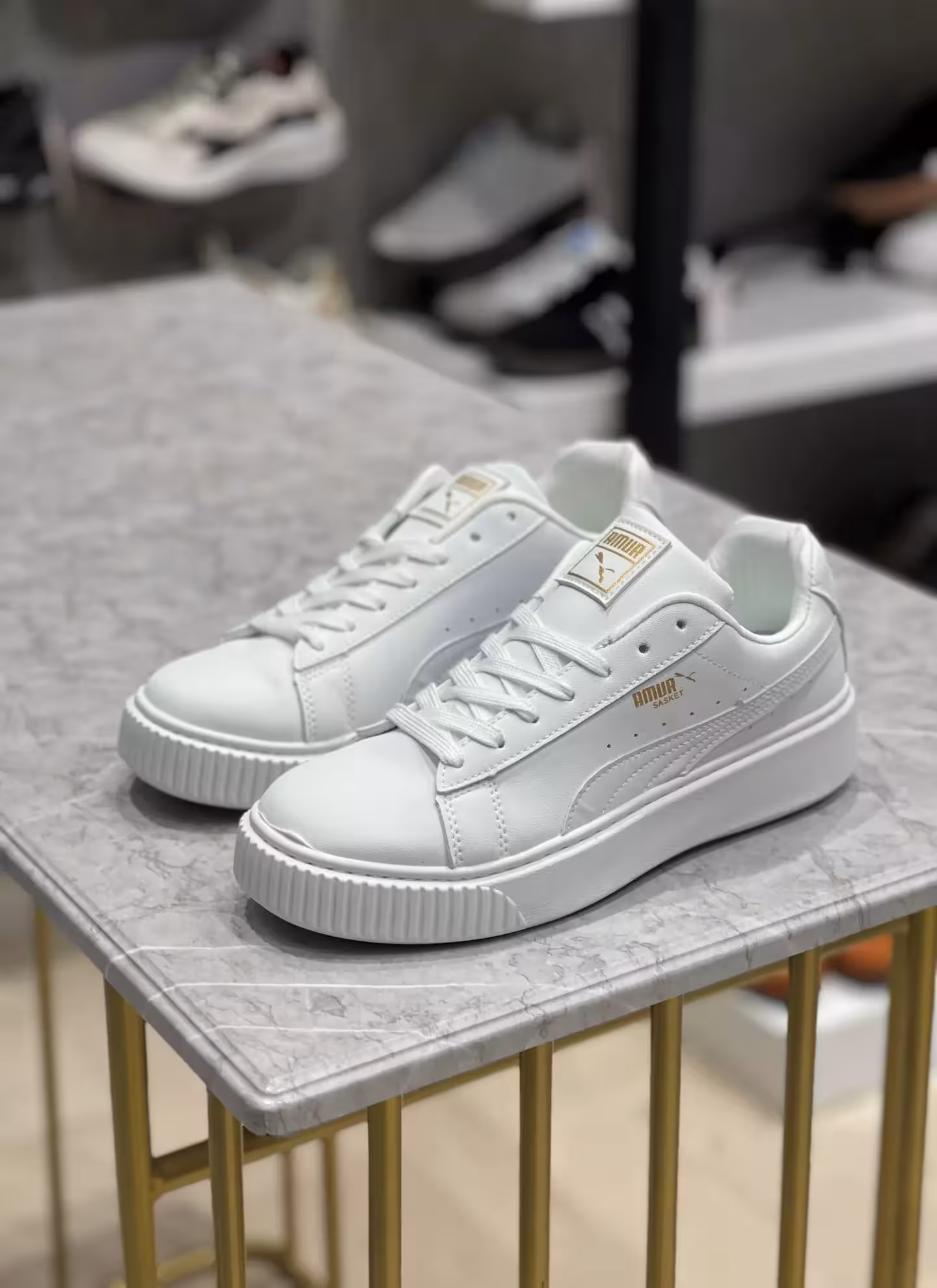 ونس وارداتی پوما مردانه کد m4027 رنگ سفید سایز42