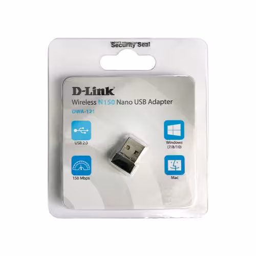 کارت شبکه بی سیم یو اس بی دی لینک مدل DWA-121 (آکبند)