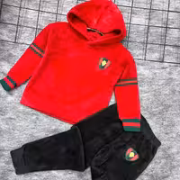 هودی شلوار وارداتی مخمل درجه یک دو رو مناسب 5تا7سال اسپرت