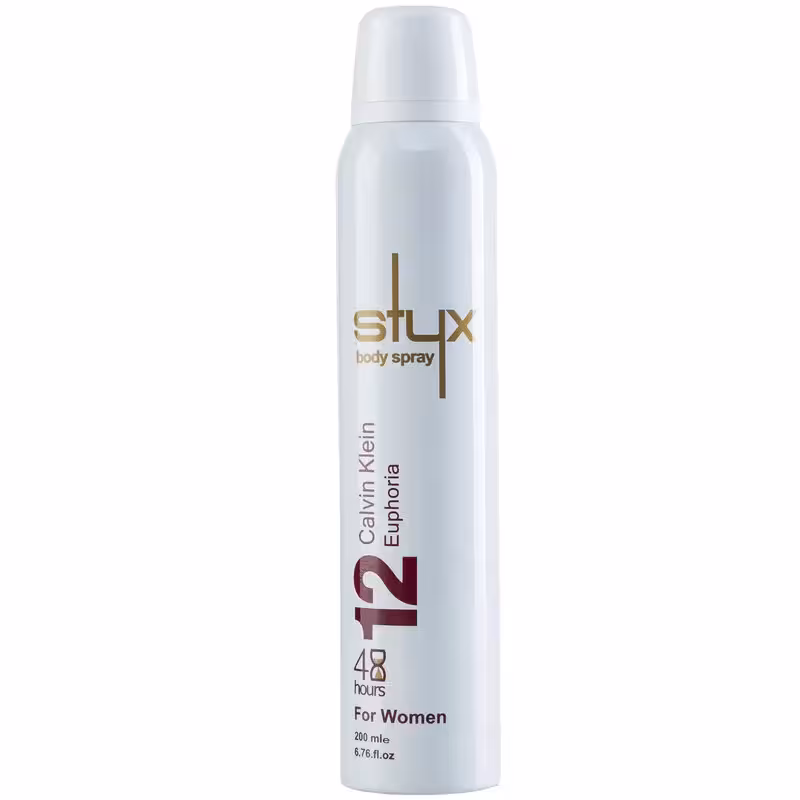 اسپری بدن زنانه استایکس رایحه ایفوریا 12