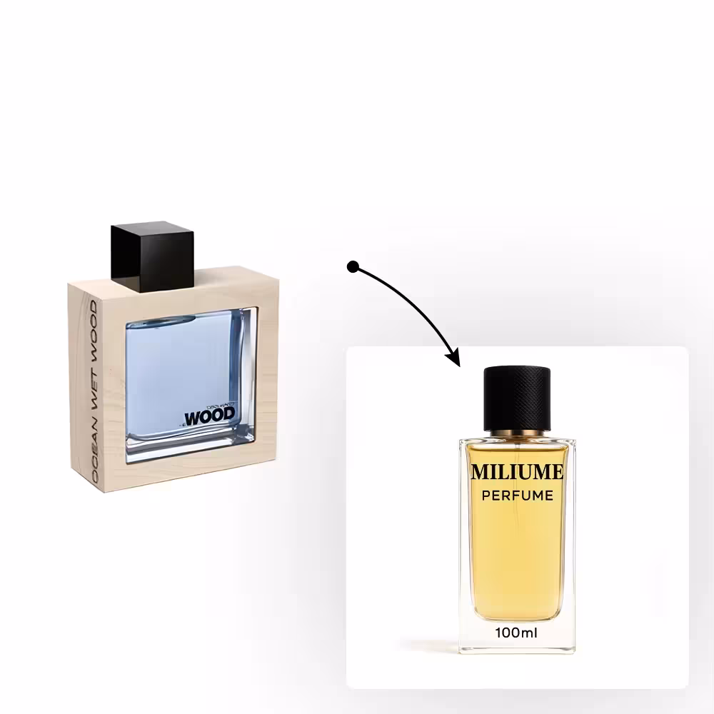 اسانس عطر He Wood Ocean Wet Wood برند sfa - کد 1866 - هی وود اوشن وت وود 100ML - میلیوم پرفیوم