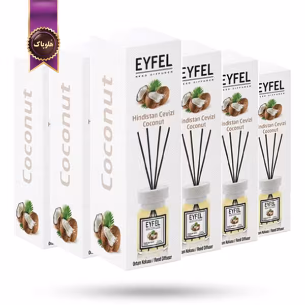 6 عدد خوشبوکننده هوا ایفل EYFEL مدل نارگیل Coconut حجم 120 میلی لیتر   (اورجینال)
