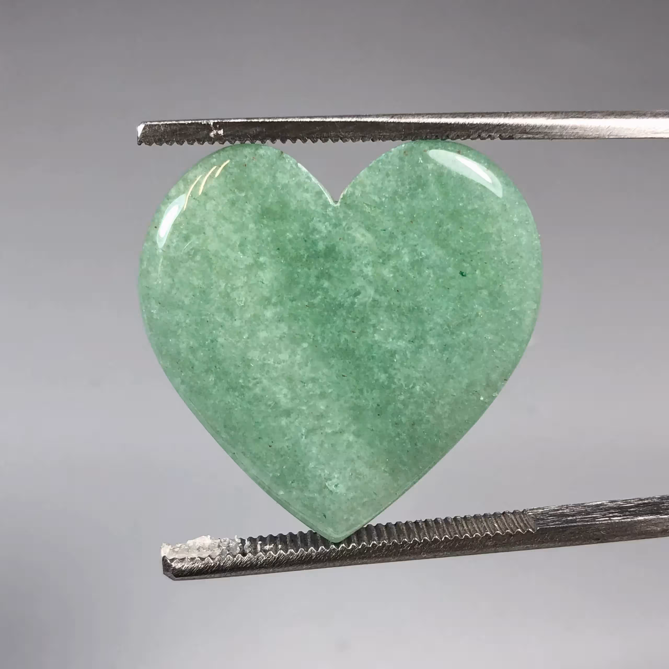 سنگ آونتورین سبز طبیعی قلبی 251311