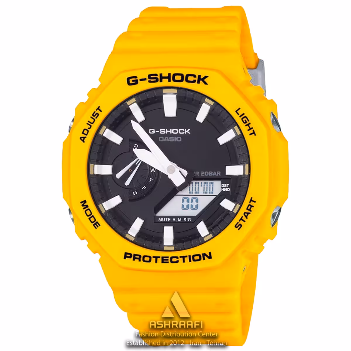 ساعت جی شاک زرد Casio G-Shock GA-2100-Y