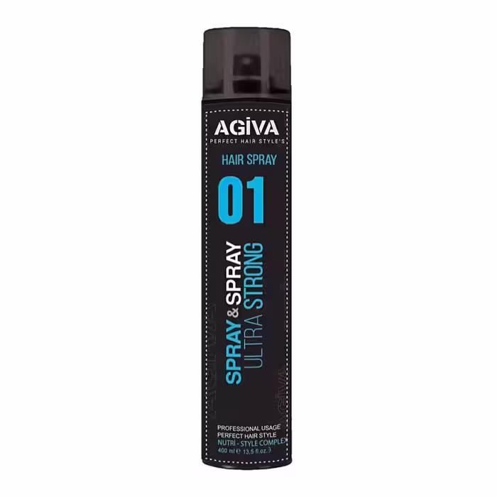 اسپری حالت دهنده مو آگیوا مدل Ultra Strong شماره 01 حجم 400 میلی لیتر