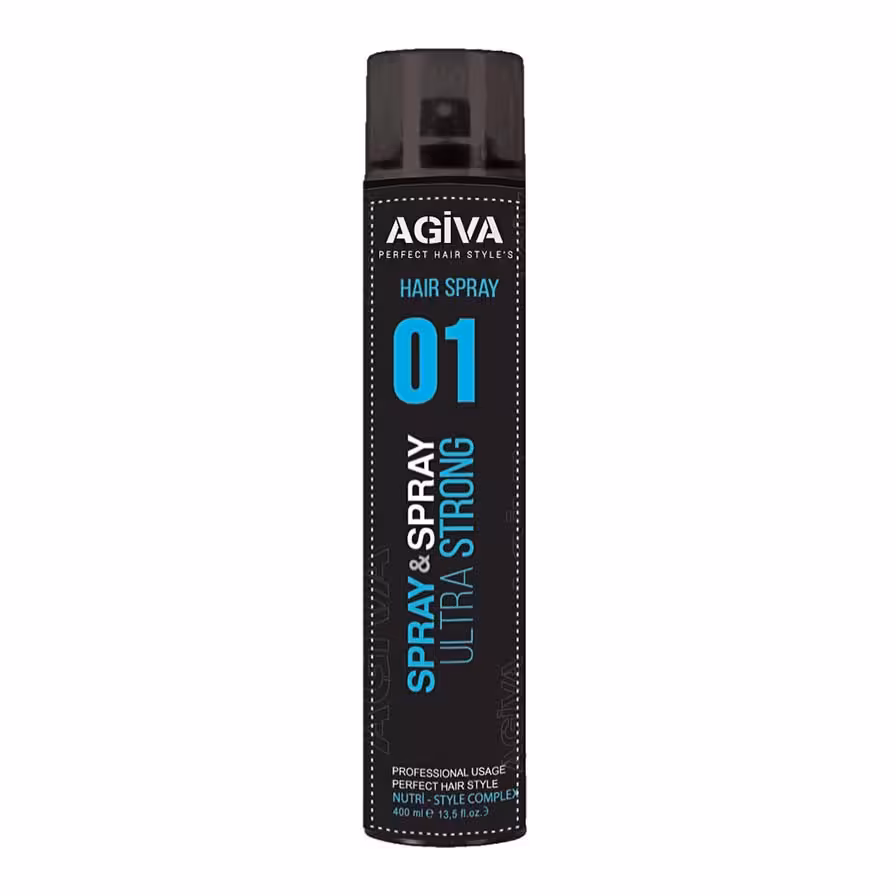 اسپری حالت دهنده مو آگیوا مدل Ultra Strong شماره 01 حجم 400 میلی لیتر