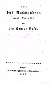 خرید و دانلود نسخه کامل کتاب Über das Auswandern nach Amerika aus dem Kanton Basel