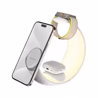 استند شارژر هوشمند وایرلش گرین لاین مدل Green Lion Moon Charge 4 in 1 Wireless Charger