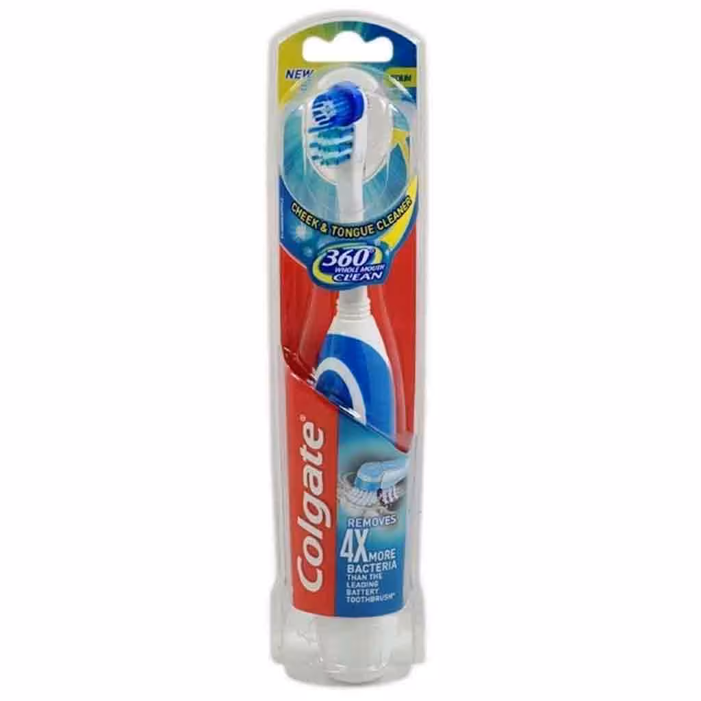 مسواک باطری خور هلندی کلگیت Colgate ضد پوسیدگی 360 درجه 85 گرم