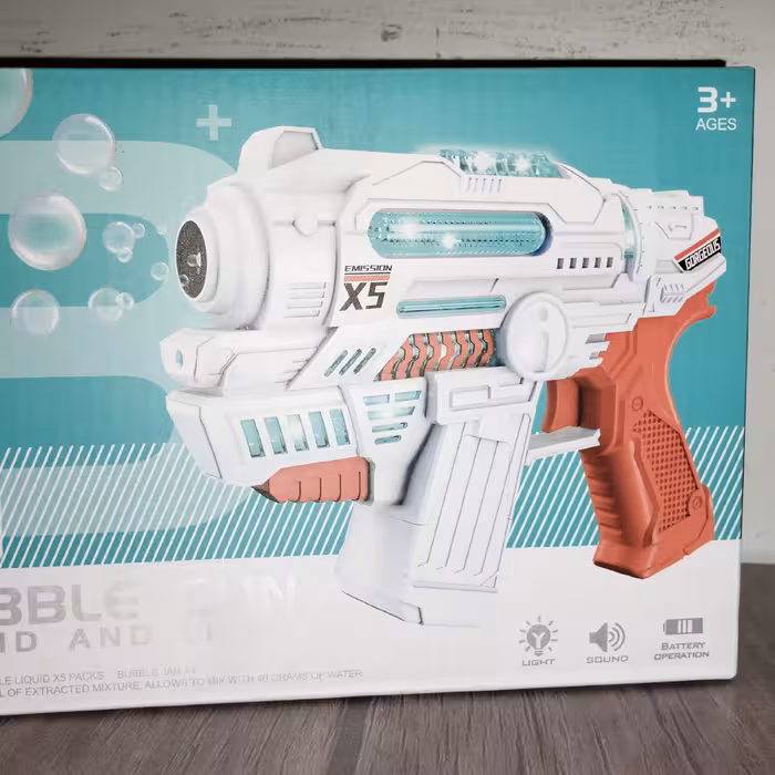 تفنگ حباب ساز  باتری خور چراغ دار