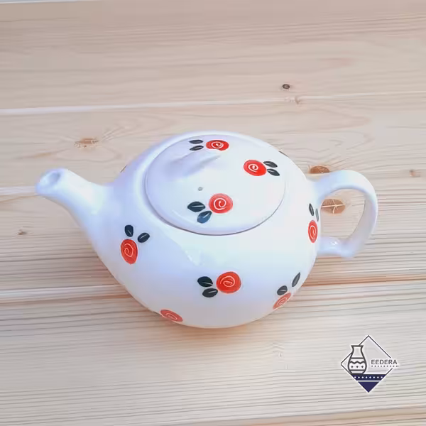 قوری طرح گل سرخ