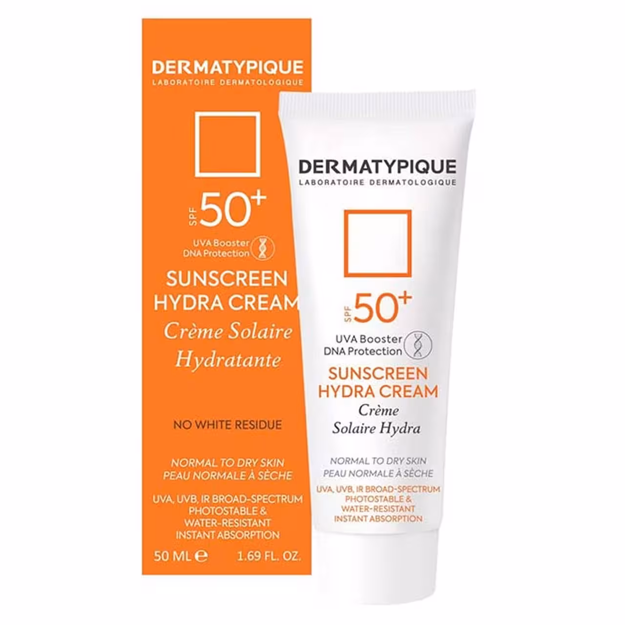 کرم ضد آفتاب SPF50 پوست خشک درماتیپیک ( بی رنگ )