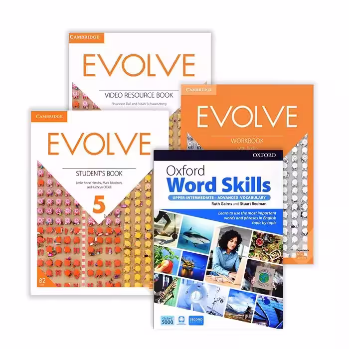 مجموعه کامل کتاب ایوالو 5 | مجموعه کتاب انگلیسی Evolve 5   video   Oxford word skills upper Intermediate