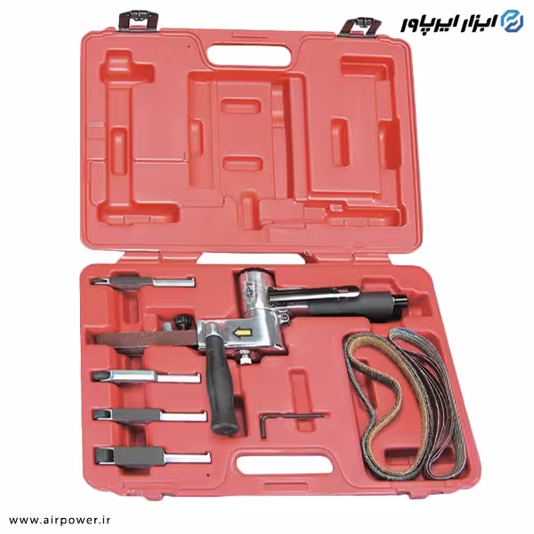 کیت سنباده نواری بادی APT تایوان با سایزهای مختلف مدل AP-16Z-6201K