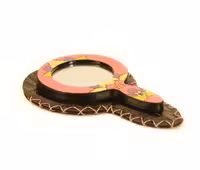 آینه دسته دار چوبی دستساز کد MH1019