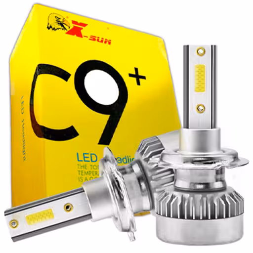 خرید لامپ هدلایت ایکس سان مدل C9 پلاس پایه H4 دو عددی | اتوموبی
