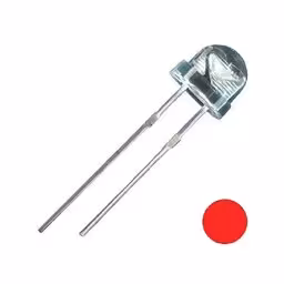 LED کلاهی قرمز 5mm بسته 1000 عددی