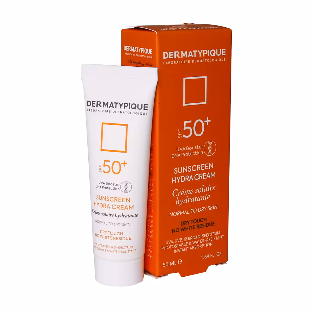 ضد آفتاب بی رنگ پوست خشک SPF50 درماتیپیک 50 میلی لیتر