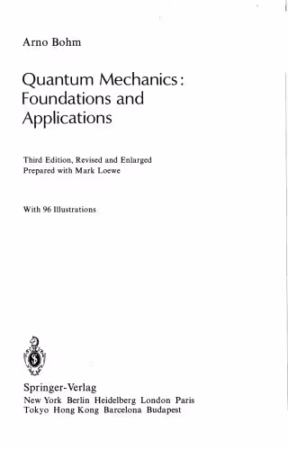 خرید و دانلود نسخه کامل کتاب Quantum Mechanics: Foundations and Applications