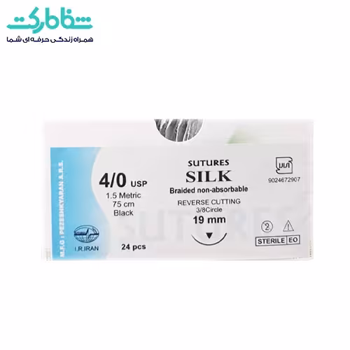 نخ نایلون 4/0 سوزن 19 سوچرز