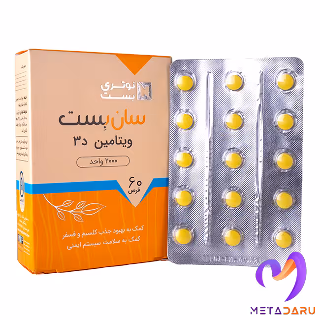 سان بست SUN BEST – VITAMIN D3 2000IU TAB ( NUTRI BEST )