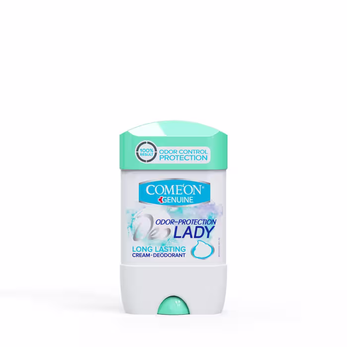 کرم دئودورانت خنک کننده زنانه مدل Deo LADY (سبز) حجم 75 میل برند کامان