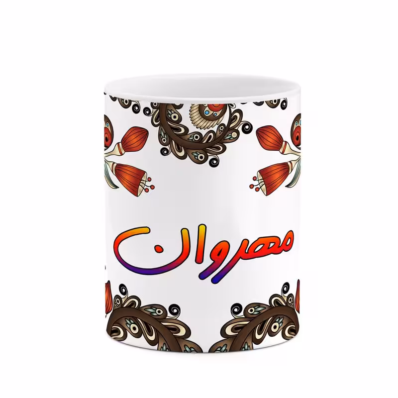 خرید ماگ-لیوان اسم مهروان سنتی گل و بته کد mgh47776