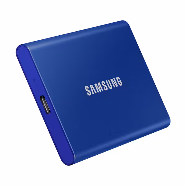 هارد SSD اکسترنال سامسونگ مدل T7 Portable Blue ظرفیت 500 گیگابایت