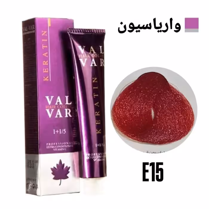رنگ مو وال وار واریاسیون قرمز سری واریاسیون شماره E15