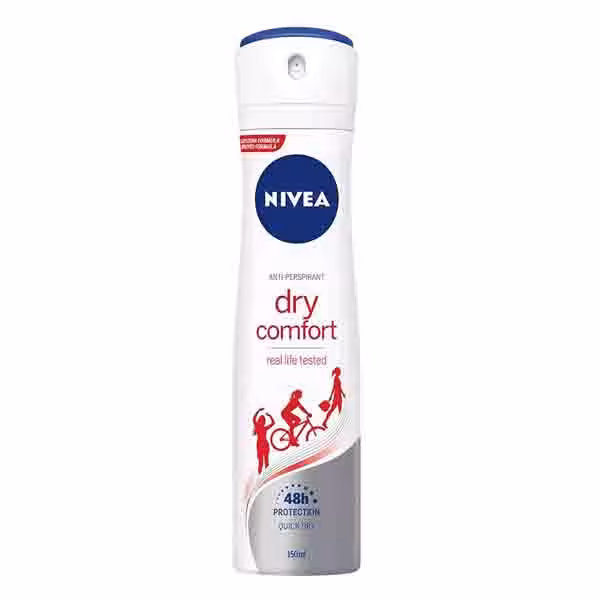 اسپری زنانه نیوآ NIVEA مدل dry comfort حجم 150 میلی لیتر