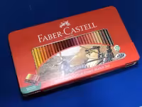 مداد رنگی 100 رنگ فابر کاستل مدل CLASSIC جعبه فلزی