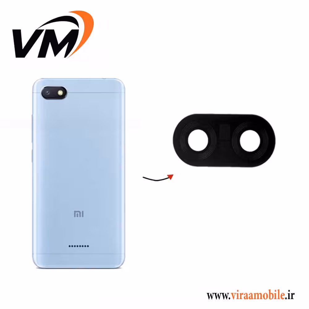 شیشه دوربین اصلی شیائومی Xiaomi Redmi 6A